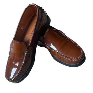 Vera Gomma Women’s brown leather loafers like new size 38